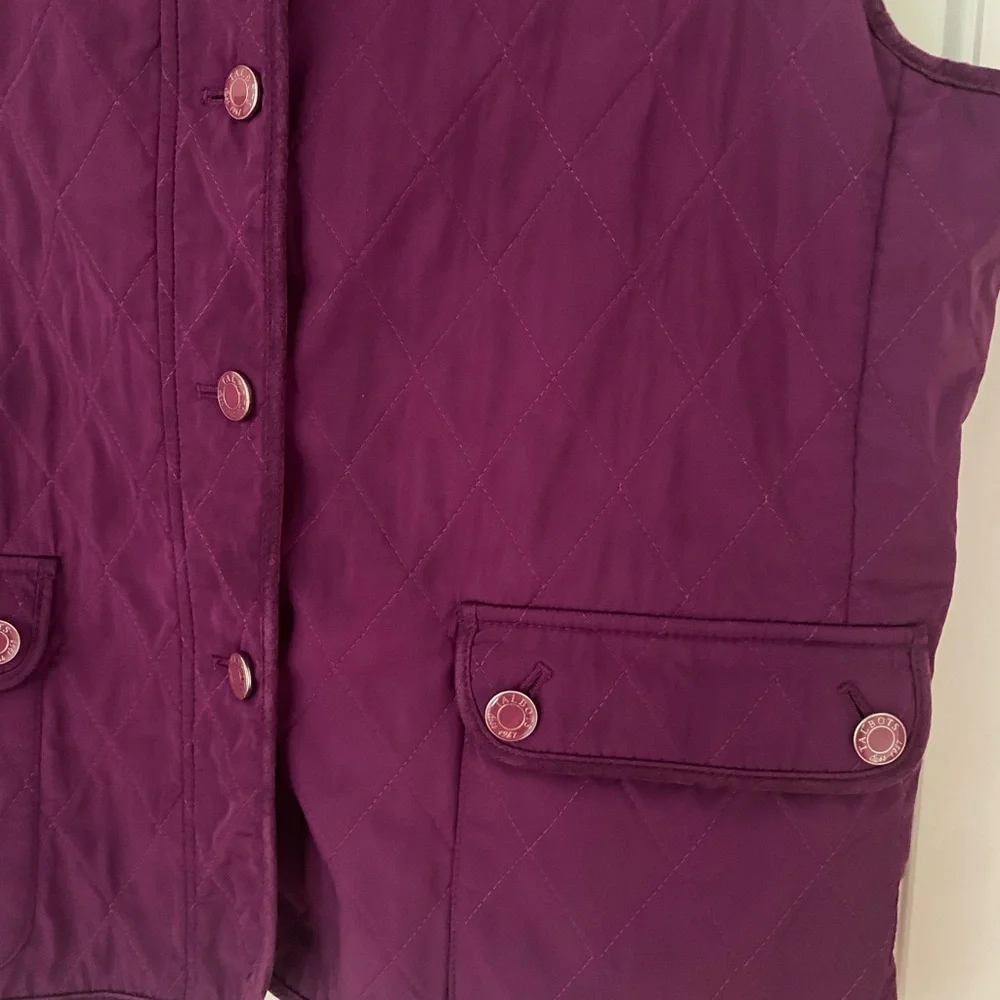 Talbots Purple Quilted Vest